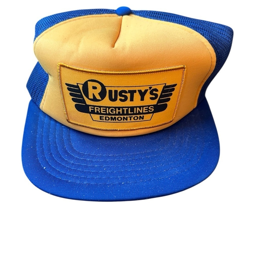 Rusty's Yellow and Blue Trucker Hat